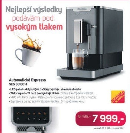 SES 8010CH Automatické EspressoSENCOR
