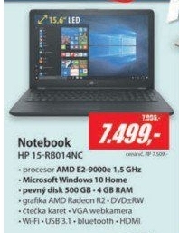 15-rb014nc 15,6 E2-9000e 4G 500GB W10 HP