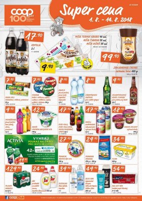 akční leták COOP 1.8.2018-14.8.2018