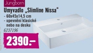 Umyvadlo Jungborn Slimline Nissa