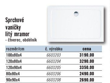 Sprchová vanička Grötz
