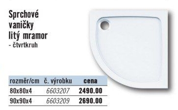 Sprchová vanička Grötz