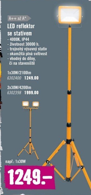 LED reflektor se stojanem