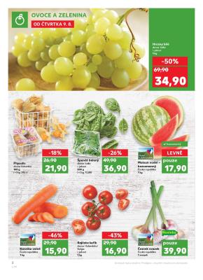 akční leták Kaufland 9.8.2018-15.8.2018