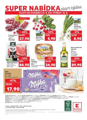 akční leták Kaufland 9.8.2018-15.8.2018