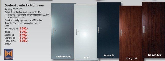 Vchodové dveře ocelové