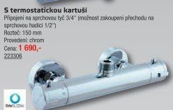 Sprchová termostatická baterie Rav