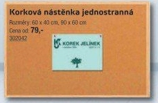 Korková nástěnka