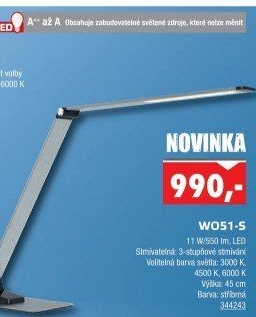 LED stolní lampa W051-S Solight