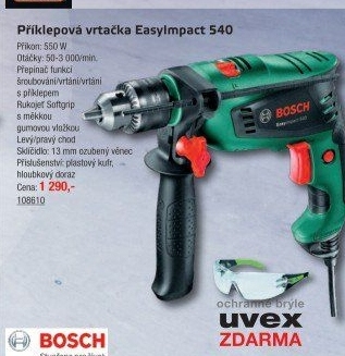 Příklepová vrtačka EasyImpact 540 Bosch