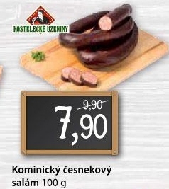 Salám kominický česnekový točený Kostelecké uzeniny