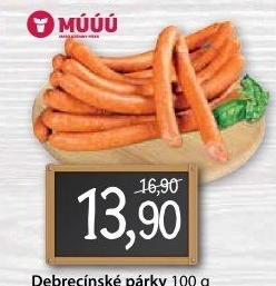 Párky debrecínské Maso uzeniny Písek