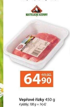 Řízky vepřové Kostelecké uzeniny
