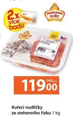 Kuřecí nudličky ze stehenního řízku Vodňanské kuře