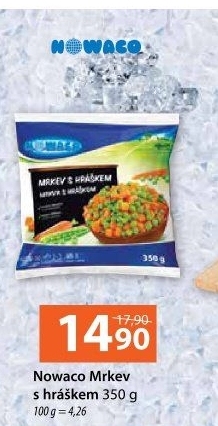 Mrkev s hráškem mražená Nowaco
