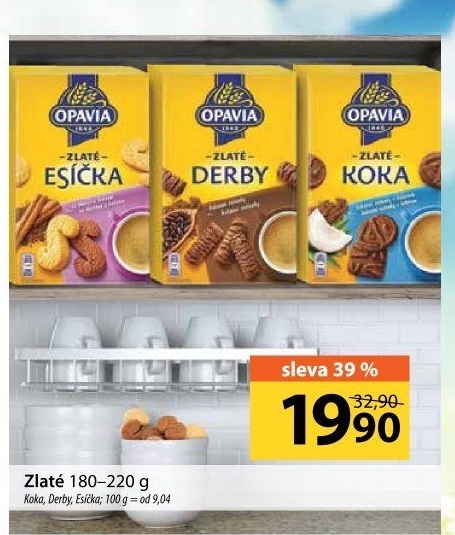 Sušenky Koka Zlaté Opavia