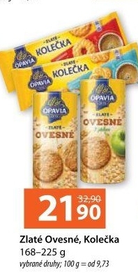 Ovesné sušenky Zlaté Opavia
