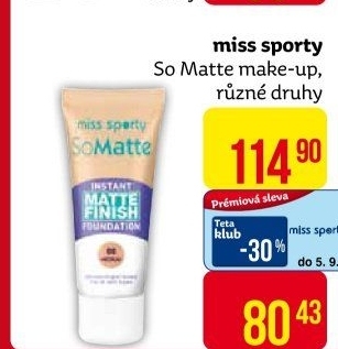 Make up So Matte Instant Matte Finish Miss Sporty