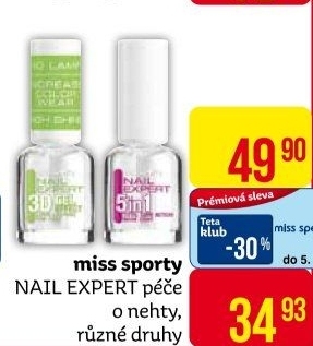 Lak na nehty Nail Expert Miss sporty