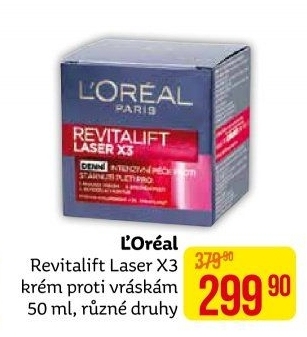 Krém pleťový proti vráskám Laser X3 Renew Revitalift L'Oréal