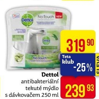 Dávkovač mýdla bezdotykový + náplň Dettol