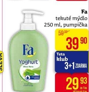 Tekuté mýdlo Fa