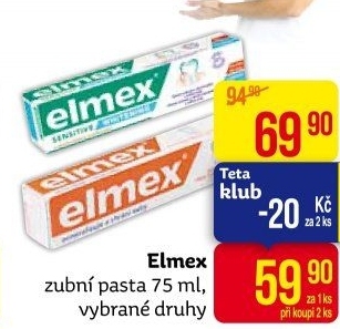 Pasty na zuby Elmex