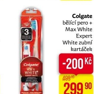 Kartáček na zuby a bělicí pero Max White Expert Colgate
