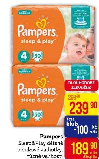 Pleny dětské Pampers Sleep &amp