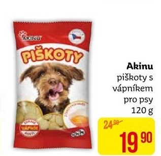 Piškoty s vápníkem pro psy Akinu