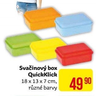 Svačinový box QuickKlick