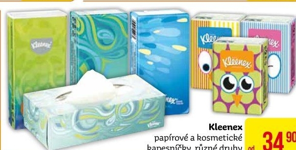 Papírové kapesníčky Kleenex