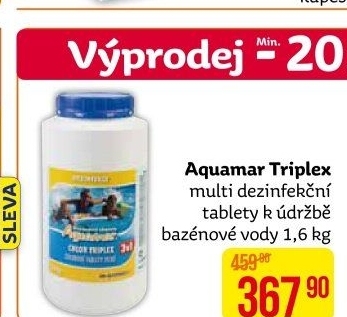 Přípravek do bazénu Chlor Triplex Aquamar