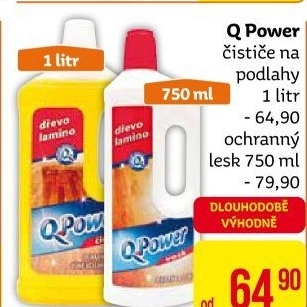 Čistič na podlahy Q Power