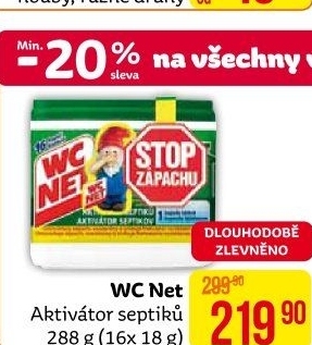 Aktivátor septiků biologický WC Net