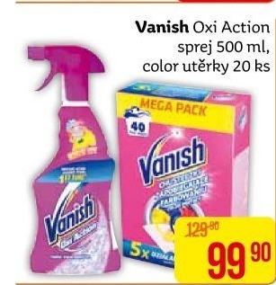 Odstraňovač skvrn ve spreji Oxi Action Vanish