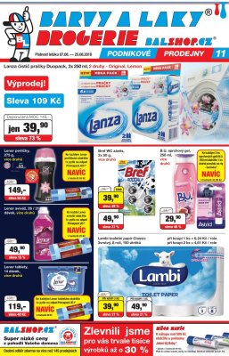 akční leták Barvy a laky drogerie 7.8.2018-25.8.2018