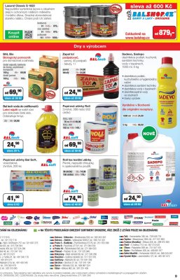 akční leták Barvy a laky drogerie 7.8.2018-25.8.2018