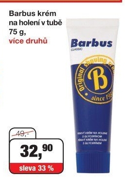 BARBUS KRÉM NA HOLENÍ