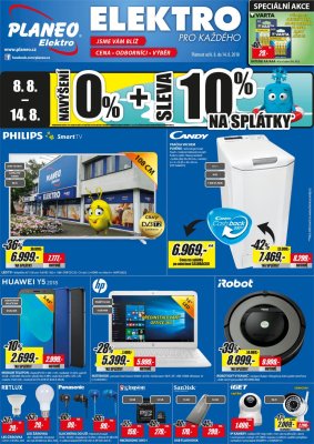 akční leták Planeo Elektro 8.8.2018-14.8.2018