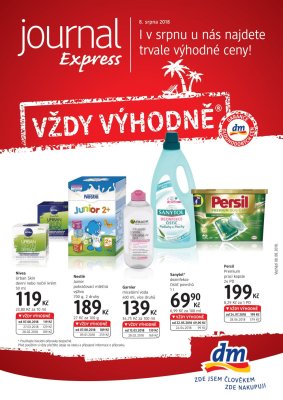 akční leták dm drogerie 8.8.2018-21.8.2018