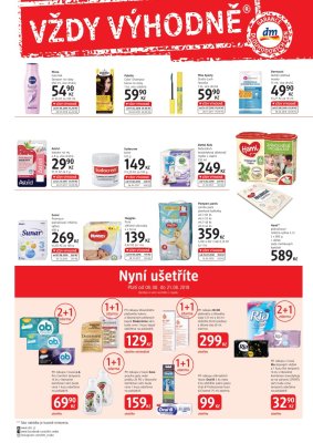 akční leták dm drogerie 8.8.2018-21.8.2018