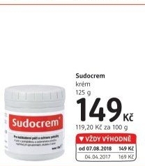 Krém na ekzém a akné Sudocrem