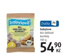 Datlové konfety bio Babylove