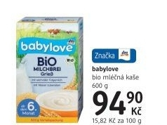 Mléčná kaše bio Babylove