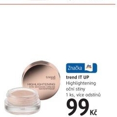 Voděodolné oční stíny Highlightening Trend IT UP