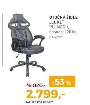 OTOČNÁ STOLIČKA „LUKE“