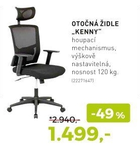 OTOČNÁ ŽIDLE „KENNY“