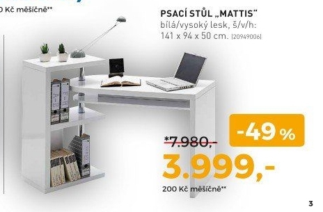 PÍSACÍ STOL „MATTIS“