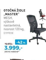 OTOČNÁ STOLIČKA „MASTER“